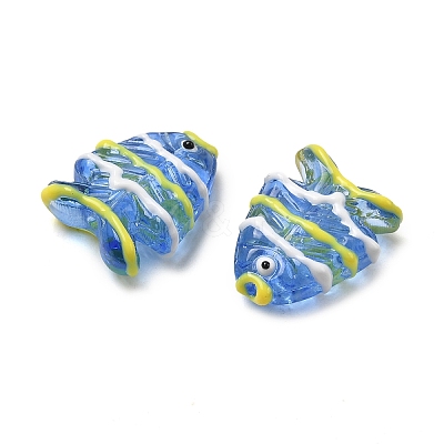 Baking Paint Glass Beads LAMP-I032-01G-1