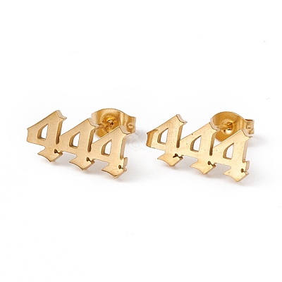 Number Earrings EJEW-F286-01A-G-1