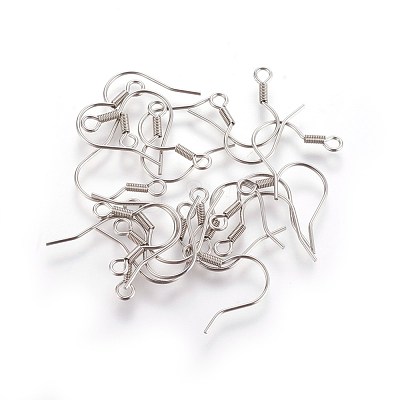 Tarnish Resistant Stainless Steel Earring Hooks X-STAS-E009-2-1