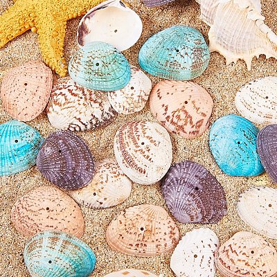 Dyed Natural Shell Beads BSHE-PH0003-02-1