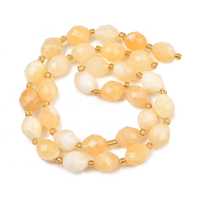 Natural Yellow Jade Beads Strands GG-CBA702E-B01-1