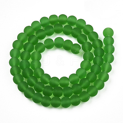 Transparent Glass Beads Strands GLAA-T032-T6mm-MD07-1