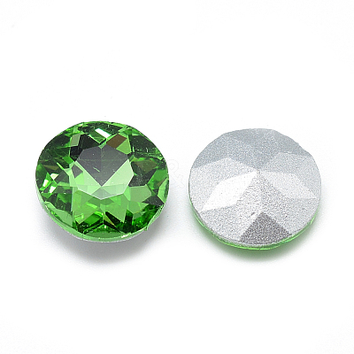 Pointed Back Glass Rhinestone Cabochons RGLA-T029-8mm-19-1