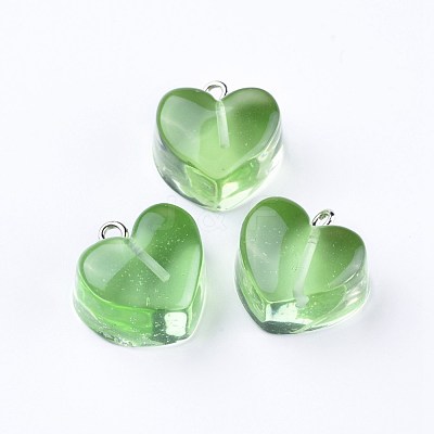 Resin Pendants RESI-WH0008-12B-1