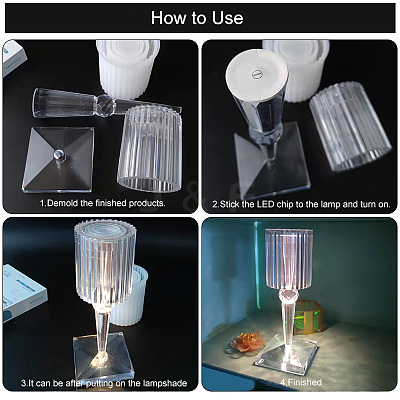 DIY Table Lamp Silicone Molds DIY-Z019-19-1