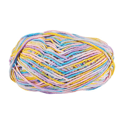 Polyester Fibers Knitting Yarn DIY-TADJ0002-005K-1