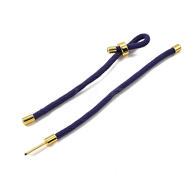 Braided Nylon Cord Bracelet Making MAK-A017-D03-07G-1