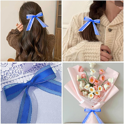 1Roll Solid Color Organza Ribbons ORIB-CY0001-02B-1