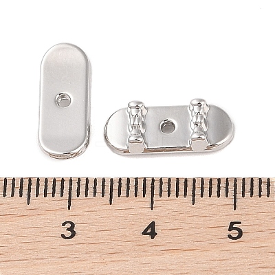 Rack Plating Alloy Beads FIND-B037-04P-1