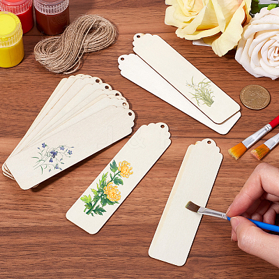 DIY Wood Bookmarks Making Kits WOOD-SP0001-21B-1