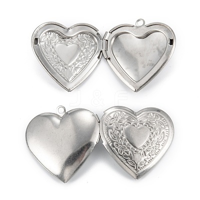 Non-Tarnish 316 Surgical Stainless Steel Locket Pendants STAS-C026-01P-1