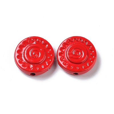 Spray Painted Alloy Bead PALLOY-H134-49-1