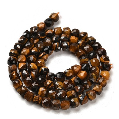 Natural Tiger Eye Beads Strands X-G-B107-B02-02-1