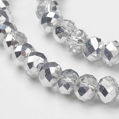 Electroplate Glass Bead Strands GR3x2MMY-07S-1