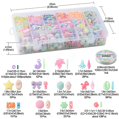 DIY Candy Color Bracelet Making Kit DIY-YW0006-26-1