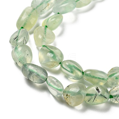 Natural Prehnite Beads Strands G-P497-01A-09-1