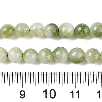 Dyed Natural White Jade Beads Strands X-G-T138-6mm-210-24-1