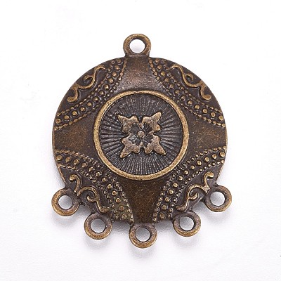 Tibetan Style Alloy Chandelier Components Links TIBE-MSMC008-02AB-1