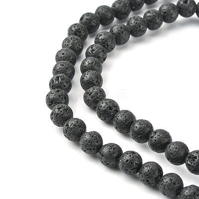 Natural Lava Rock Beads Strands G-YW0002-07-1