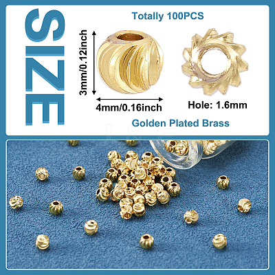 Brass Beads KK-TAG0001-07-1
