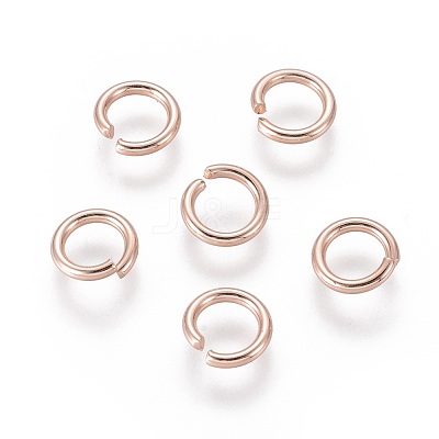 304 Stainless Steel Open Jump Rings X-STAS-O098-02RG-09-1