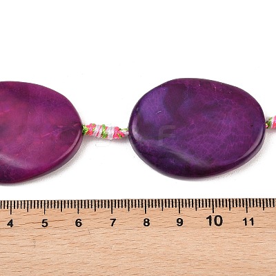 Natural Fire Crackle Agate Beads Strands G-P605-L03-01B-1