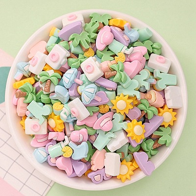 Opaque Resin Cabochons CRES-F030-01E-1