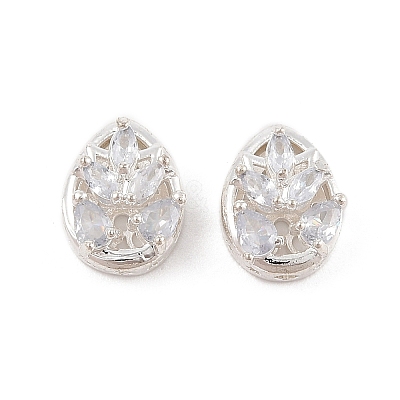 Rack Plating Brass Micro Pave Cubic Zirconia Beads KK-F879-13S-1