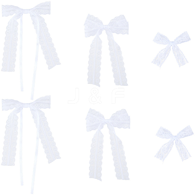 30Pcs 3 Styles Bowknot Polyester Ornament Accessories DIY-SP0004-78-1