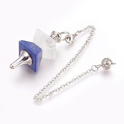 Natural Lapis Lazuli Dowsing Pendulums KK-F756-09C-1
