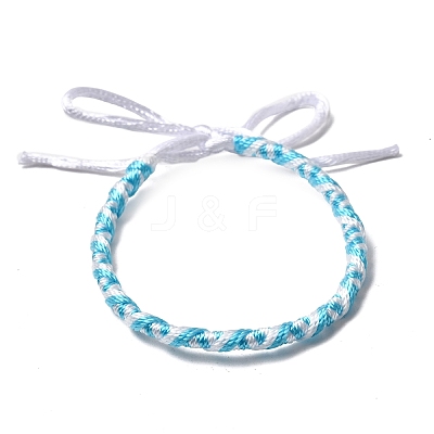 Adjustable Polyester Cord Braided Friendship Bracelets FB-CBA27E8-02A-1