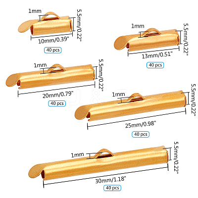 Iron Slide On End Clasp Tubes IFIN-PH0024-16G-1