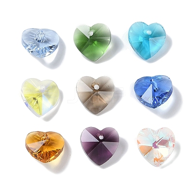 Romantic Valentines Ideas Glass Charms X-G030V10mm-M-1