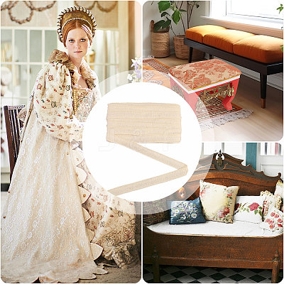 Polyester Tassel Fringe Trimming OCOR-WH0090-006A-1
