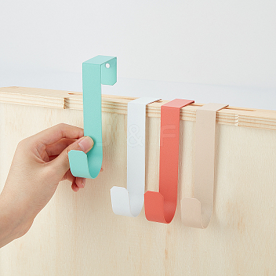 8Pcs 4 Colors Over The Door Hook AJEW-NB0002-18-1