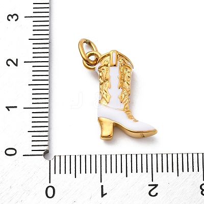 304 Stainless Steel Enamel Pendants STAS-I331-27G-02-1