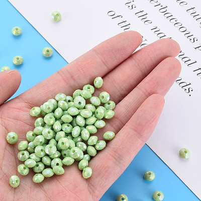 Opaque Acrylic Beads MACR-Q239-018C-08-1