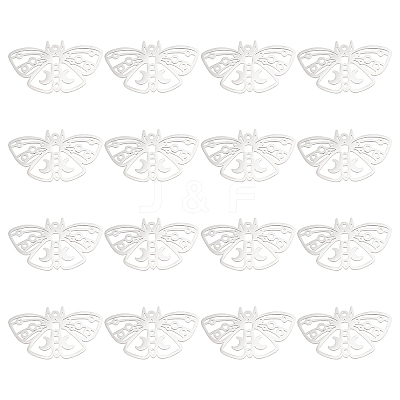 16Pcs 201 Stainless Steel Pendants STAS-DC0010-82-1