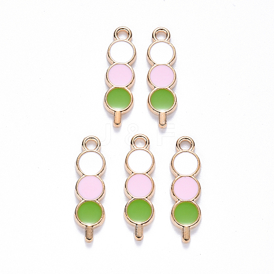 Alloy Enamel Pendants ENAM-N054-029B-1
