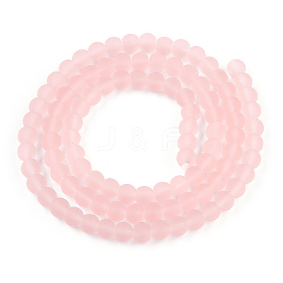 Transparent Glass Beads Strands GLAA-T032-T4mm-MD10-1