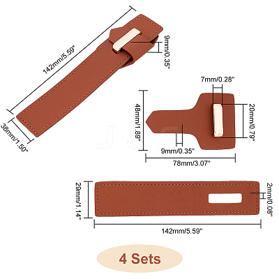 PU Imitation Leather Sew on Toggle Buckles DIY-WH0292-53A-1