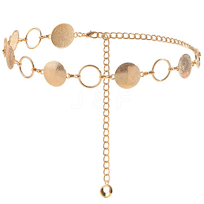 Zinc Alloy with Iron Coin Link Waist Belly Chains for Women FS-WG1FB88-01-1