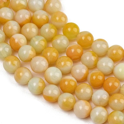 Handmade Lampwork Beads Strand LAMP-B056-8mm-09-1