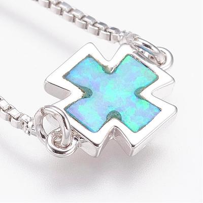 Long-Lasting Plated Adjustable Brass Slider Bracelets BJEW-P165-02A-1