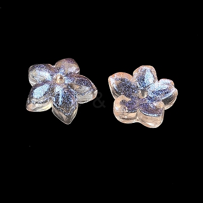 Dyed & Heated Glass Bead Caps GLAA-Z019-02G-1