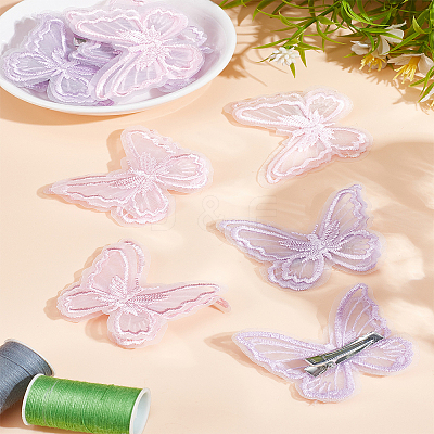 12Pcs 2 Colors Lace Hair Barrettes PHAR-LP0001-01-1
