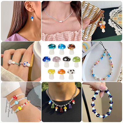 1Strand Handmade Lampwork Beads Strands LAMP-TA0001-84H-1