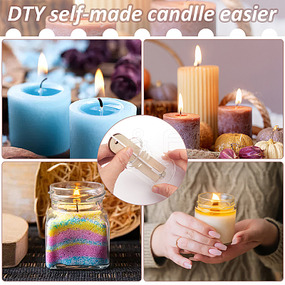 2 Sets Arch Plywood Candle Wick Holders TOOL-BC0002-63-1
