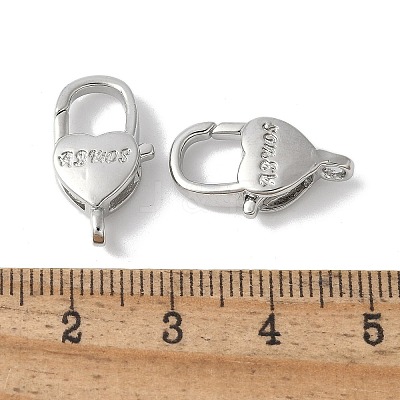 Brass Lobster Claw Clasps KK-F893-04P-1