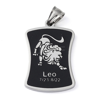 304 Stainless Steel Pendants STAS-O008-01G-1